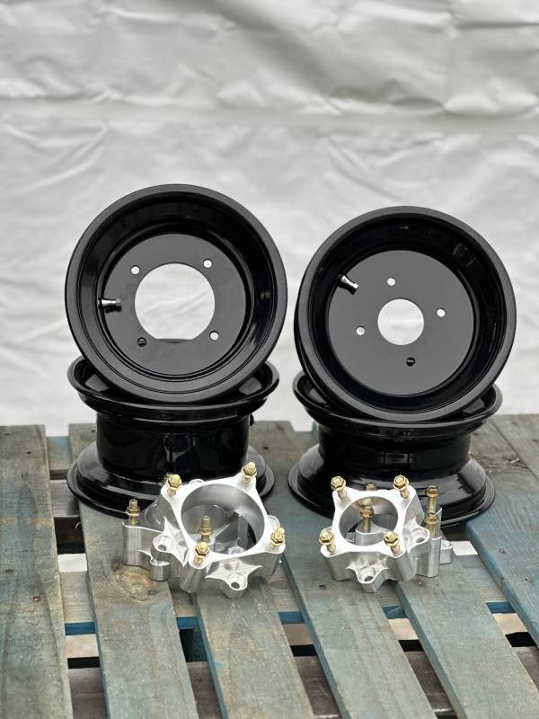ARMAT BY ALBA RACING RZR 200 SPUN ALUMINUM 10X5 WHEELS + 2" BILLET SPACERS