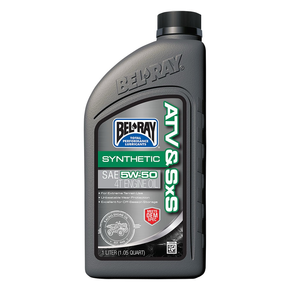 Bel-Ray ATV & SXS Full Synthetic 4-Stroke Motor Oil 5W-50 1 Liter. Polaris PS-4 alternative
