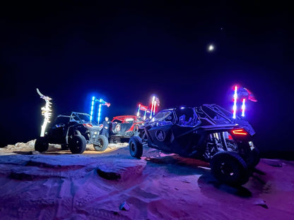 4' LED Whip Elite HD II Pair Magnetic Mount