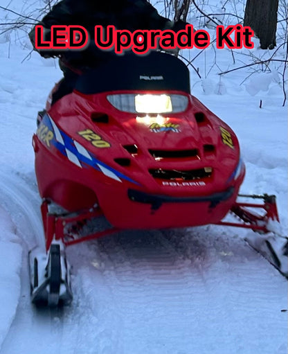 Polaris 120 LED Headlight and Tail light upgrade kit.