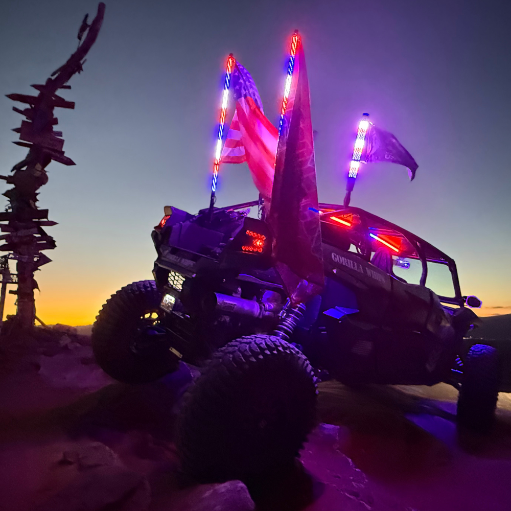 LED Whip Chunky Monkey Apex 13" Single Whip