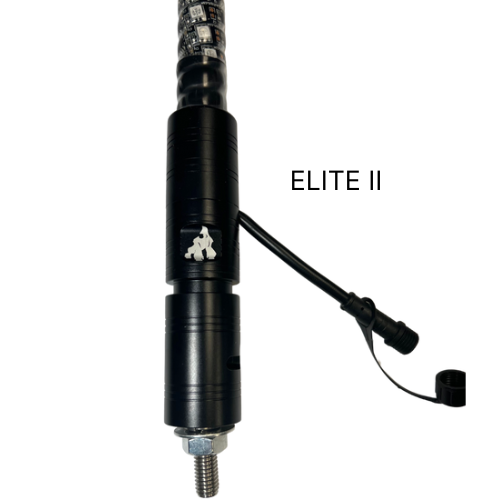 2' LED Whip Elite HD II Single Whip Pressure Release Mount