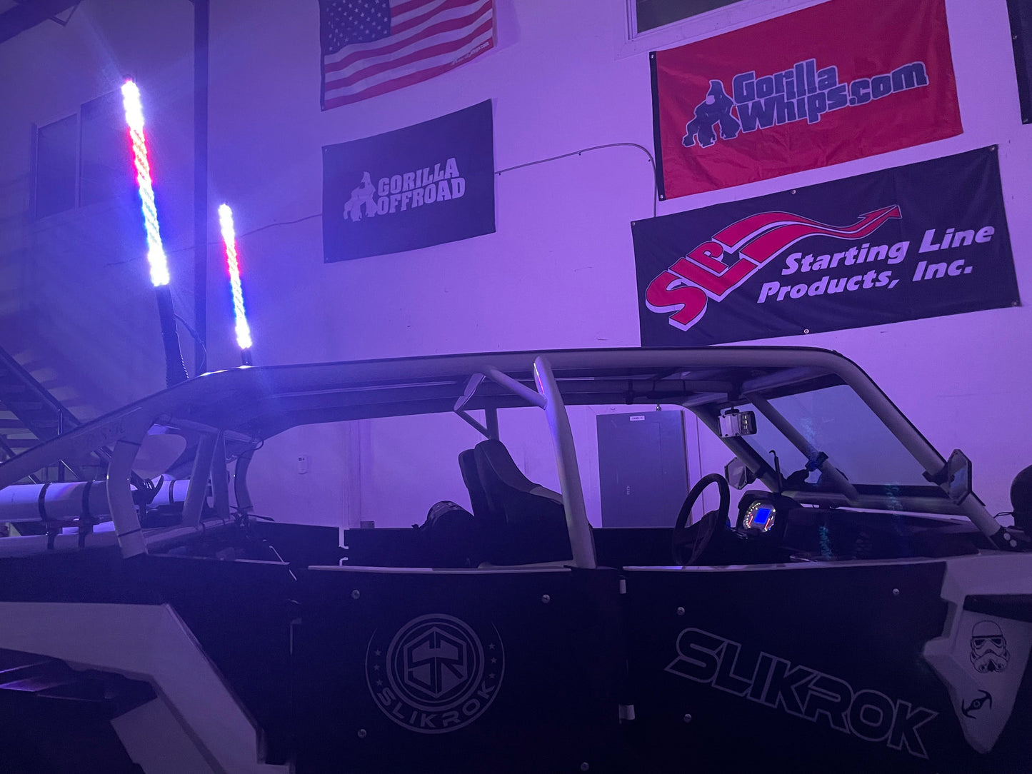 2' LED Whip Elite HD II Single Whip Pressure Release Mount