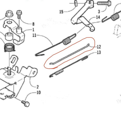 2000-2009 Arctic Cat 120 Carburetor Rod/linkage
