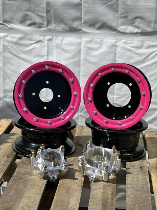 ARMAT BY ALBA RACING RZR 200 BEADLOCK ALUMINUM 10X5 WHEELS + 2" BILLET SPACERS