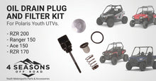 Polaris Youth UTV Oil Drain Plug, Dipstick & Filter Screen Replacement Kit (RZR 200, Ranger 150, ACE 150, RZR 170)