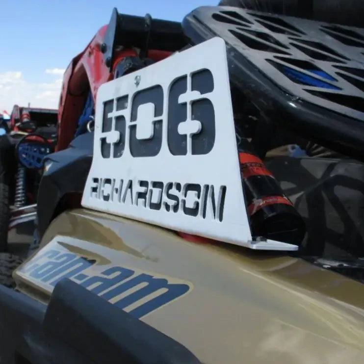 UNIVERSAL ALUMINUM RACING NUMBER PLATE KIT