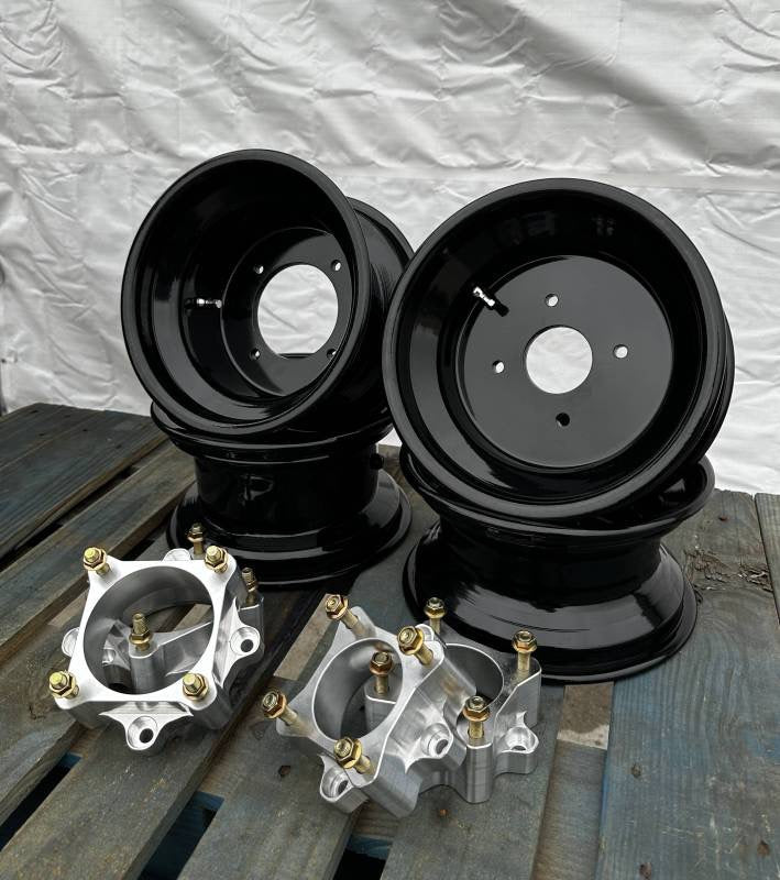 ARMAT BY ALBA RACING RZR 200 SPUN ALUMINUM 10X5 WHEELS + 2" BILLET SPACERS