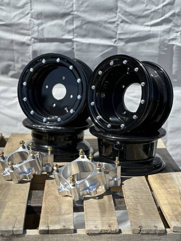 ARMAT BY ALBA RACING RZR 200 BEADLOCK ALUMINUM 10X5 WHEELS + 2" BILLET SPACERS