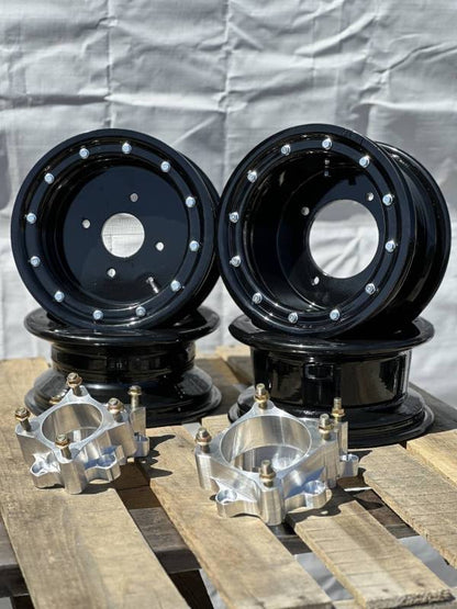 ARMAT BY ALBA RACING RZR 200 BEADLOCK ALUMINUM 10X5 WHEELS + 2" BILLET SPACERS