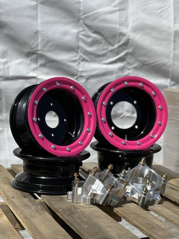ARMAT BY ALBA RACING RZR 200 BEADLOCK ALUMINUM 10X5 WHEELS + 2" BILLET SPACERS
