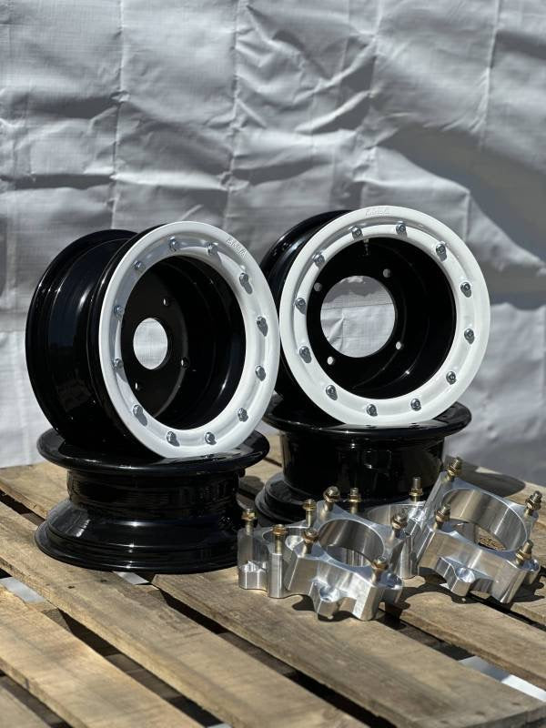 ARMAT BY ALBA RACING RZR 200 BEADLOCK ALUMINUM 10X5 WHEELS + 2" BILLET SPACERS