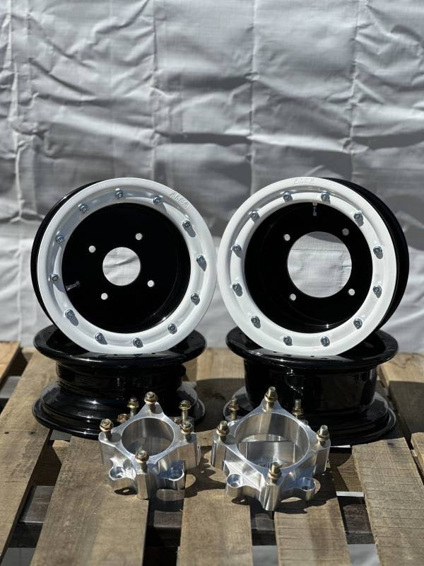 ARMAT BY ALBA RACING RZR 200 BEADLOCK ALUMINUM 10X5 WHEELS + 2" BILLET SPACERS