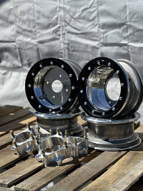 ARMAT BY ALBA RACING RZR 200 BEADLOCK ALUMINUM 10X5 WHEELS + 2" BILLET SPACERS