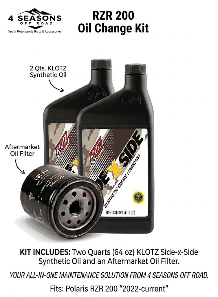 Polaris RZR 200 Complete Oil Change & Maintenance Kit