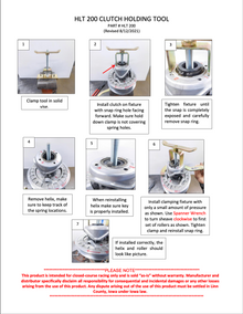Holding Tool for 200  Snowmobile Secondary Clutch